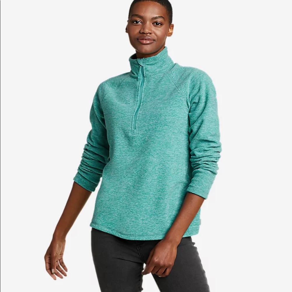 Eddie Bauer Woman’s Microfleece 1/4 zip Pullover NWT